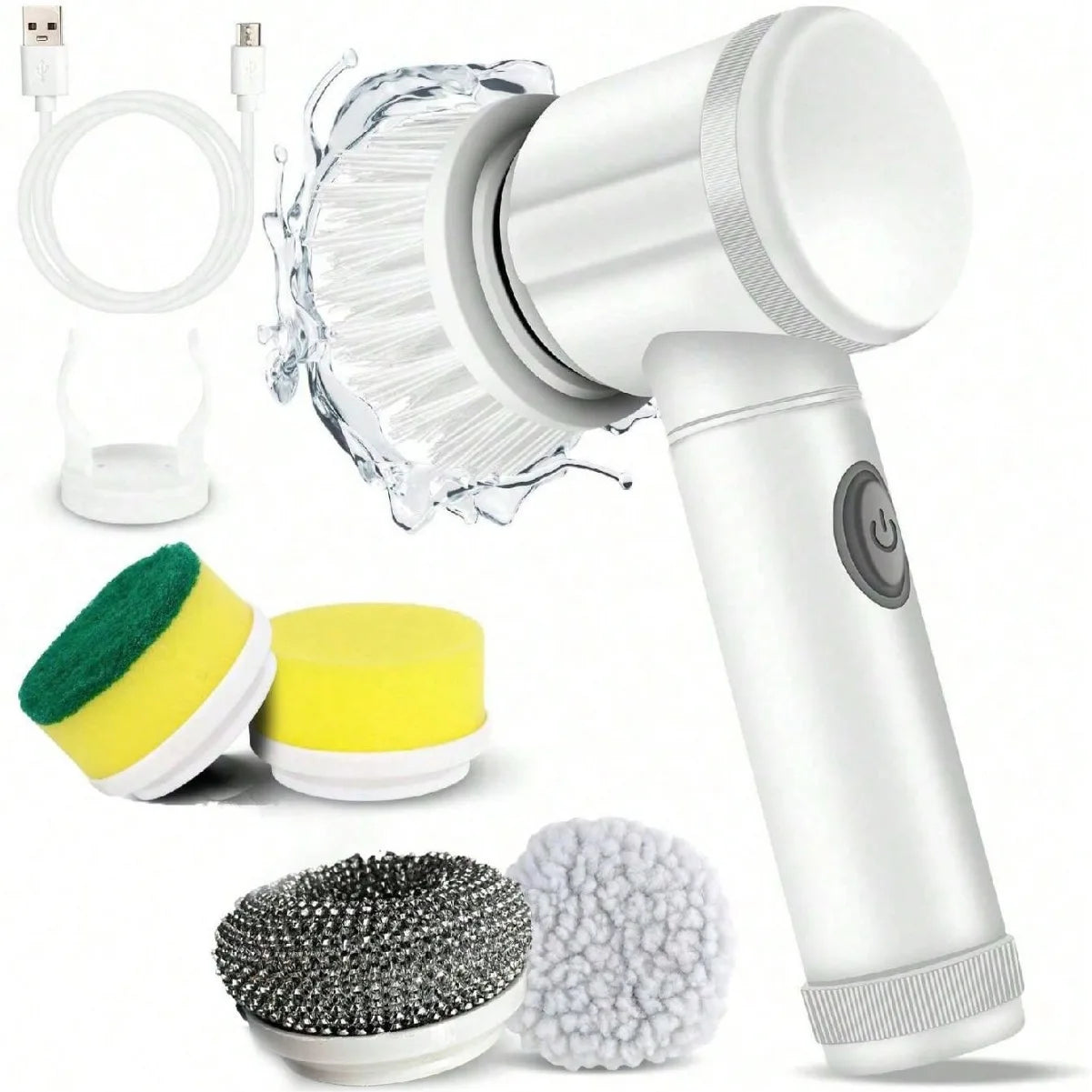 Multifunctional Handheld Radio Electric Cleaning Brush Kitchen Dishwashing Brush Bathroom Sink Tile Electric Cleaning Artifact
