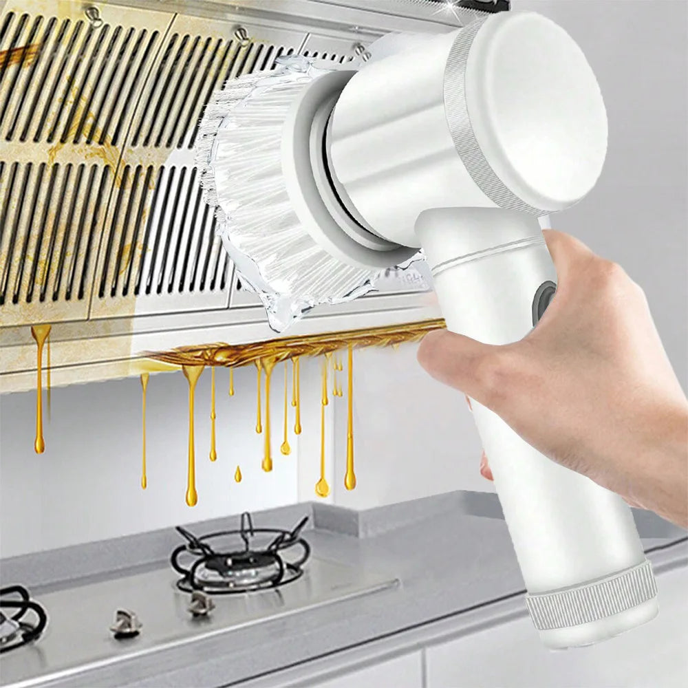 Multifunctional Handheld Radio Electric Cleaning Brush Kitchen Dishwashing Brush Bathroom Sink Tile Electric Cleaning Artifact